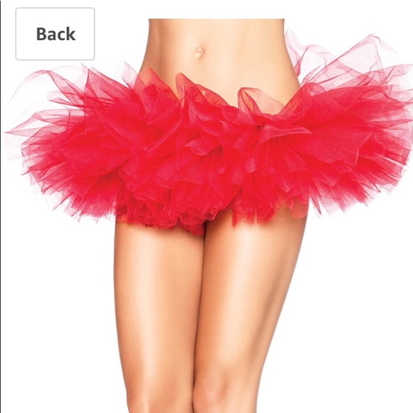 Leg Avenue Red Organza Tutu worn once! W/ Package